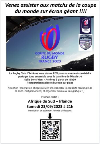 Coupe du monde de rugby : Live Afrique du Sud/Irlande