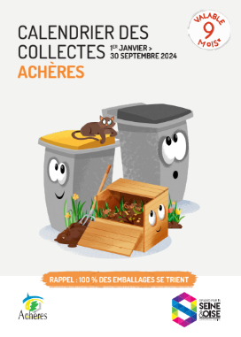 Calendrier de collecte des déchets du 1er janvier au 30 septembre 2024