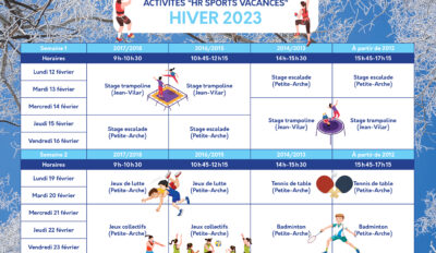 HR Sports Vacances d’hiver 2024