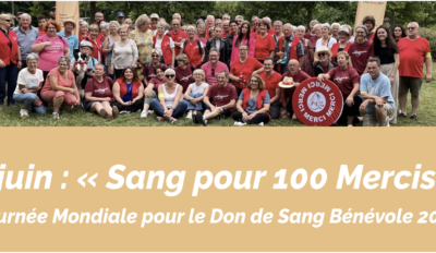 Journée Mondiale & collecte du Don du Sang : vendredi 14 juin