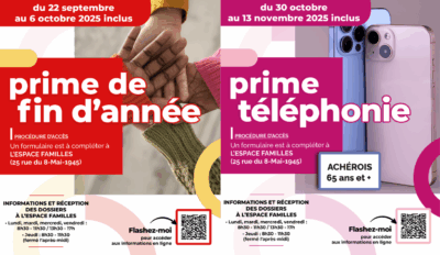 Primes : fin d’année et téléphonie