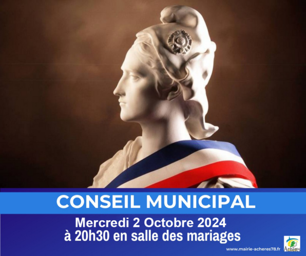 Conseil Municipal du mercredi 2 octobre 2024