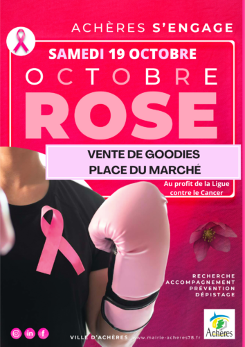 –Octobre Rose– Vente de goodies