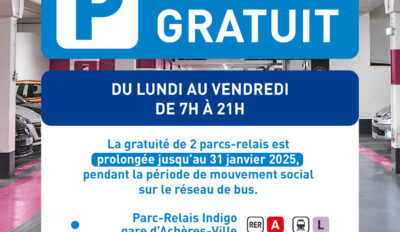 Parc-Relais de la gare gratuit jusqu’au 31 janvier