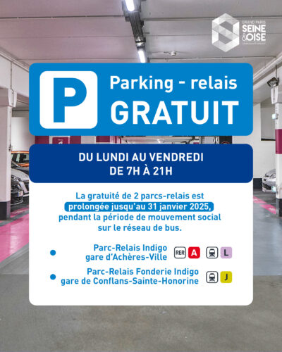 Parc-Relais de la gare gratuit jusqu’au 31 janvier