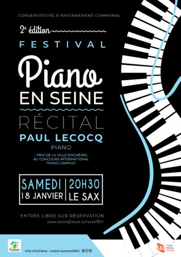 Festival « Piano en Seine » –  Récital de Paul Lecocq