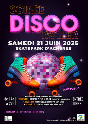 Soirée Disco Roller : Samedi 21 Juin