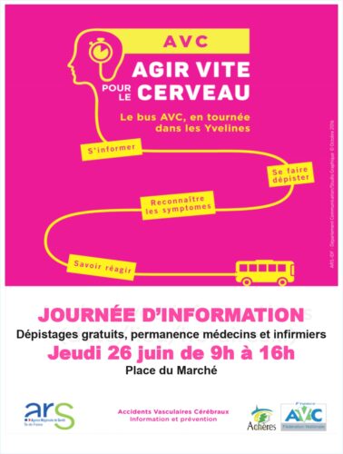 Le bus AVC :  jeudi 26 juin