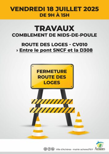 Fermeture de la route des Loges