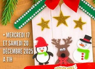**Bibliothèque** Atelier « chalet décoratif » – mercredi 17 décembre