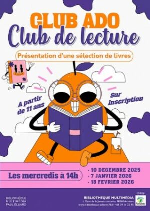 **Bibliothèque** Club ado – mercredi 10 décembre 2025