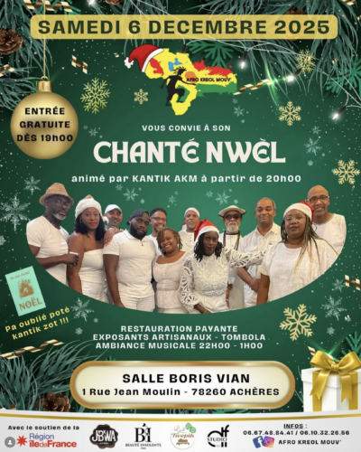 Chante Nwel : concert à Boris Vian – Samedi 6 décembre