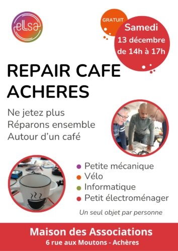 Repair Café ELLSA – Samedi 13 décembre 2025