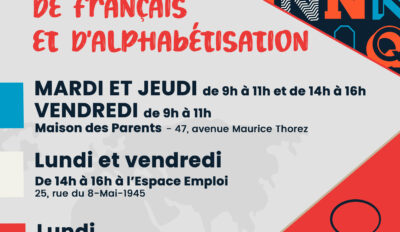 Cours de Français et d&rsquo;alphabétisation – Maison des Parents et Espace Emploi