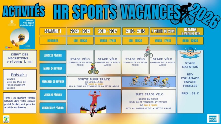 Programme HR Sport Février 2026