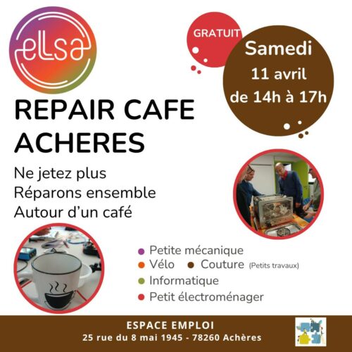 Repair Café ELLSA – Samedi 11 avril 2026