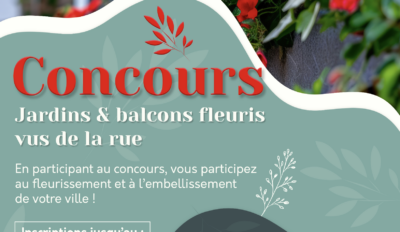 Concours balcons et jardin fleuris : édition 2026