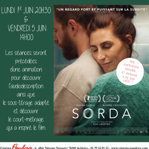 –Pandora– Ciné inclusif : Sorda (vendredi 5 juin)