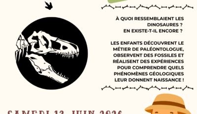 **Bibliothèque** : Atelier : découvrez le métier de paléontologue