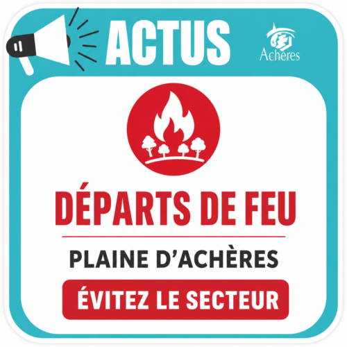 Départs de feu – Plaine d&rsquo;Achères : 25 juin 2026