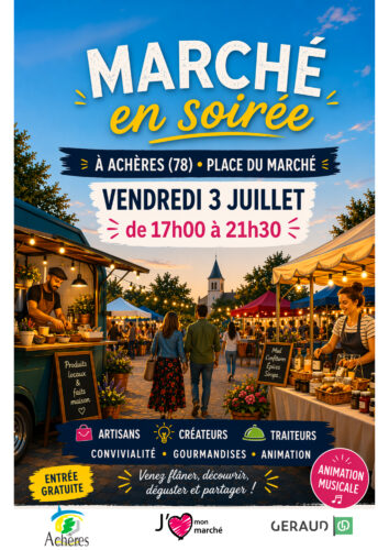 Nouveauté 2026 : Marché en soirée vendredi 3 juillet