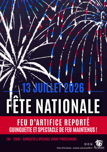 Fête nationale – lundi 13 juillet 2026