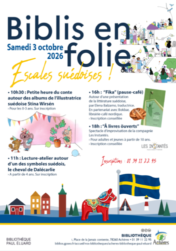 **Bibliothèque** Biblios en folie – Escales suédoises