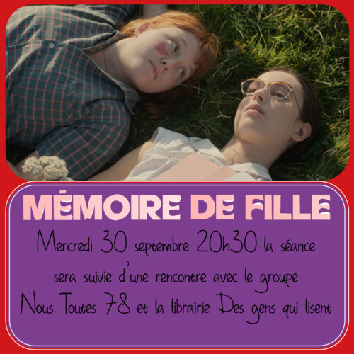 –Pandora– Mémoire de fille + rencontre : Mercredi 30 septembre
